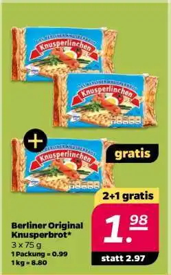 NETTO Berliner Original Knusperbrot Angebot
