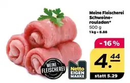 NETTO Meine Fleischerei Schweinerouladen Angebot