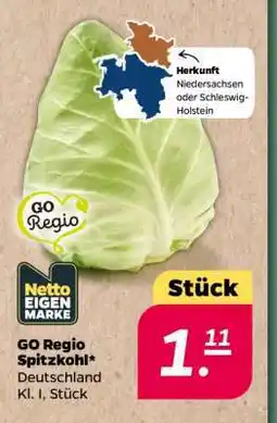 NETTO GO Regio Spitzkohl Angebot