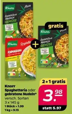 NETTO Knorr Spaghetteria oder gebratene Nudeln Angebot
