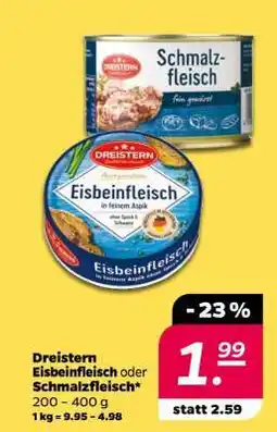 NETTO Dreistern Eisbeinfleisch oder Schmalzfleisch Angebot
