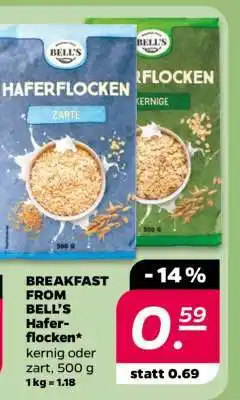 NETTO BELL'S Haferflocken Angebot