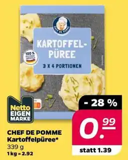 NETTO CHEF DE POMME Kartoffelpüree Angebot