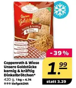 NETTO Coppenrath & Wiese Unsere Goldstücke kernig & kräftig Dinkelbrötchen Angebot