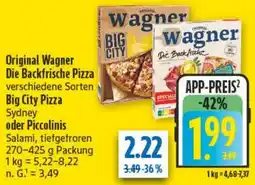 diska Original Wagner Die Backfrische Pizza, Big City Pizza oder Piccolinis Angebot