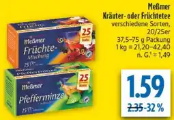 diska Meẞmer Kräuter- oder Früchtetee Angebot