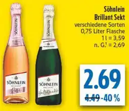diska Söhnlein Brillant Sekt Angebot