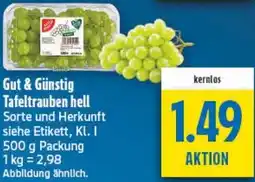 diska Gut & Günstig Tafeltrauben hell Angebot