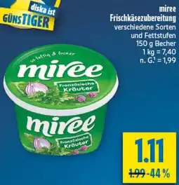 diska miree Frischkäsezubereitung Angebot