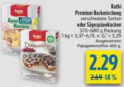 diska Kathi Premium Backmischung oder Sägespänekuchen Angebot