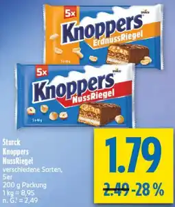diska Storck Knoppers Nuss Riegel Angebot