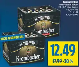 diska Krombacher Bier Angebot