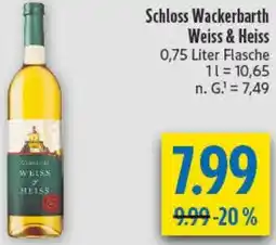 diska Schloss Wackerbarth Weiss & Heiss Angebot