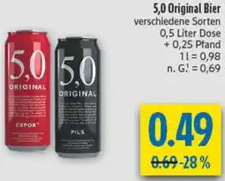 diska 5,0 Original Bier Angebot