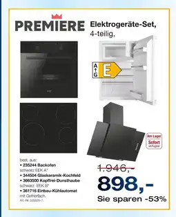 Möbel Inhofer Premiere elektrogeräte-set, 4-teilig Angebot
