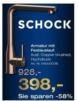 Möbel Inhofer Schock armatur mit festauslauf Angebot