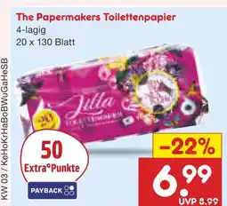 Netto Marken-Discount The papermakers toilettenpapier Angebot