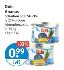 V Markt Dole ananas scheiben Angebot