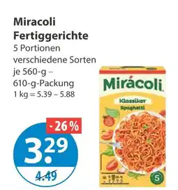 V Markt Miracoli fertiggerichte Angebot