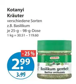 V Markt Kotanyi kräuter Angebot
