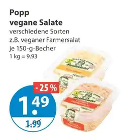 V Markt Popp vegane salate Angebot
