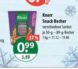 V Markt Knorr snack becher Angebot