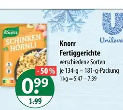 V Markt Knorr fertiggerichte Angebot