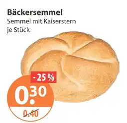 V Markt Bäckersemmel Angebot