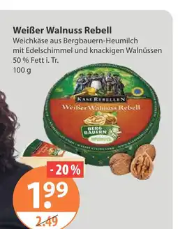 V Markt Käse rebellen weißer walnuss rebell Angebot