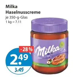V Markt Milka haselnusscreme Angebot