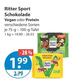 V Markt Ritter sport schokolade vegan Angebot
