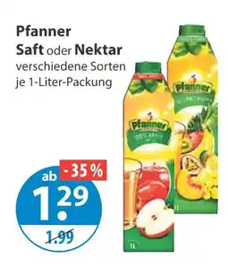 V Markt Pfanner saft Angebot