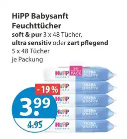 V Markt Hipp babysanft feuchttücher soft & pur Angebot
