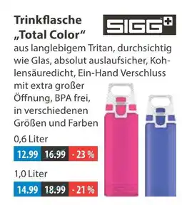 V Markt Sigg trinkflasche total color Angebot