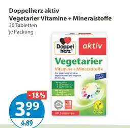 V Markt Doppelherz aktiv vegetarier vitamine + mineralstoffe Angebot
