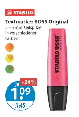 V Markt Stabilo textmarker boss original Angebot