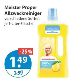 V Markt Meister proper allzweckreiniger Angebot