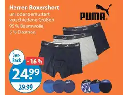 V Markt Puma herren boxershort Angebot