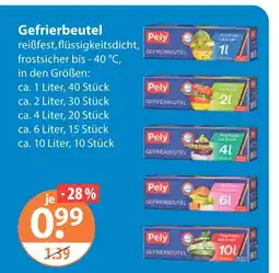V Markt Pely gefrierbeutel 1 liter Angebot