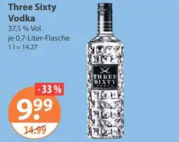 V Markt Three sixty vodka Angebot