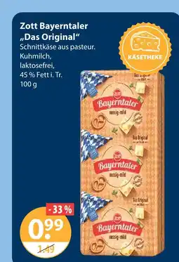V Markt Zott bayerntaler das original Angebot