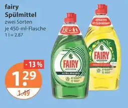 V Markt Fairy spülmittel ultra reinigung Angebot
