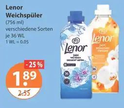 V Markt Lenor weichspüler Angebot