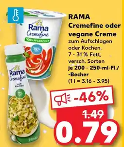 Kaufland Rama cremfine oder vegane creme Angebot