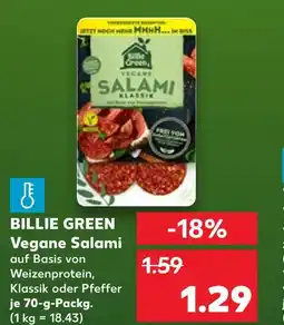 Kaufland Billie green vegane salami klassik Angebot