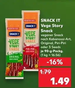 Kaufland Snack it vege story snack original Angebot