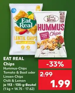 Kaufland Eat real hummus chips tomato & basil Angebot