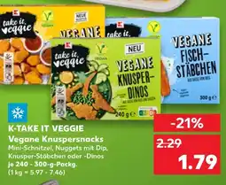 Kaufland K-take it veggie vegane knuspersnacks mini-schnitzel Angebot