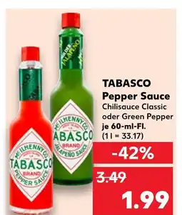 Kaufland Tabasco pepper sauce classic Angebot