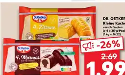 Kaufland Dr. oetker 4x zitrone kleine kuchen Angebot